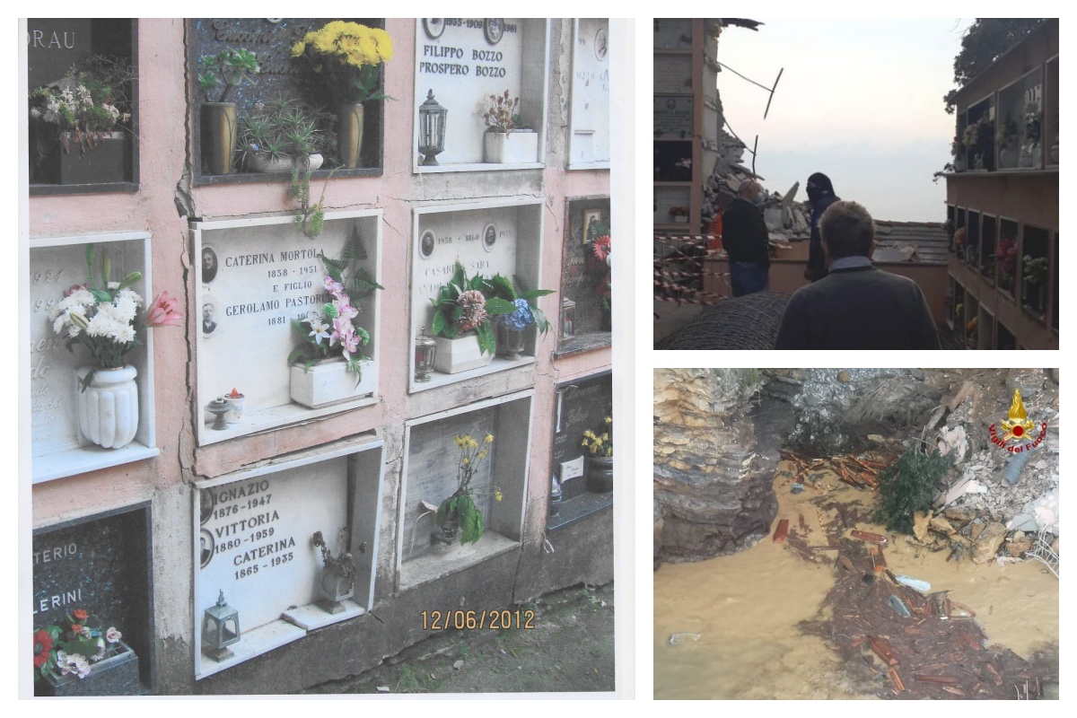 La foto-denuncia del 2012 al cimitero di Camogli: “La inviammo al Sindaco. Mio nonno e mio nipote erano lì”