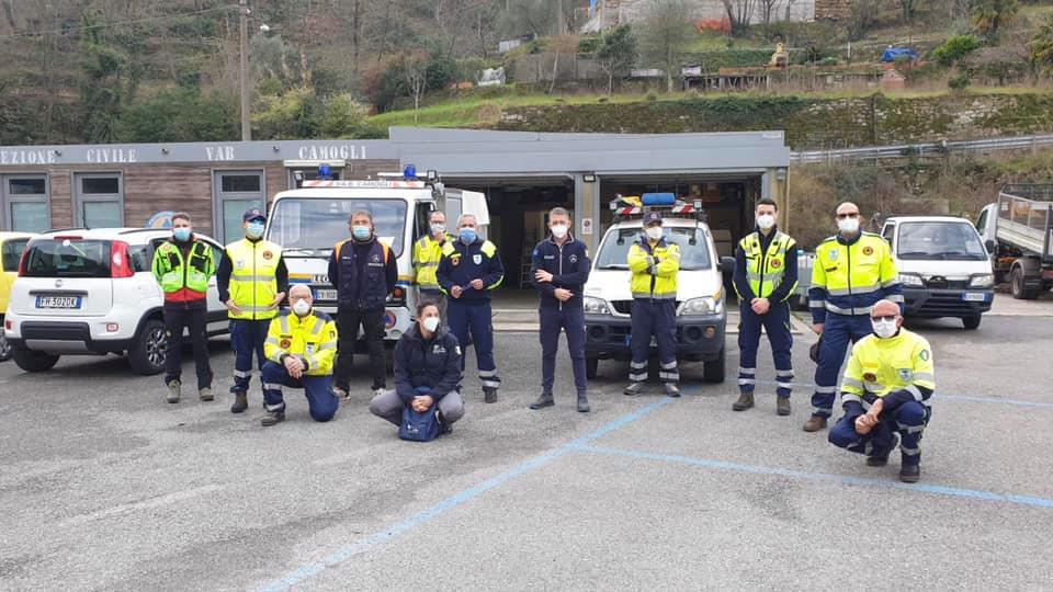 Continuano le operazioni dopo il crollo del cimitero di Camogli