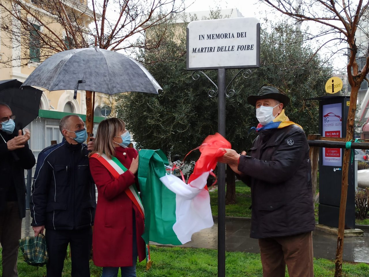 Sestri Levante, intitolazione area pedonale antistante la stazione ai Martiri delle Foibe