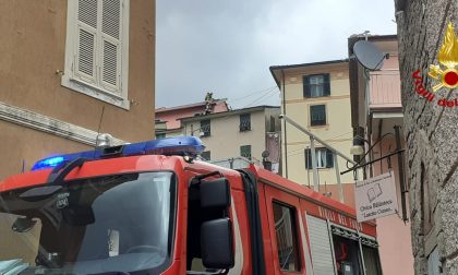 Incendio canna fumaria a San Colombano