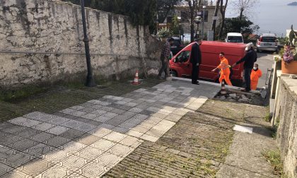 Sopralluogo per la messa in sicurezza della scalinata di accesso alla Chiesa di sant'Andrea di Rovereto