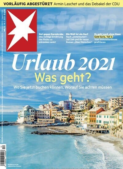 Bogliasco sulla copertina di un settimanale tedesco