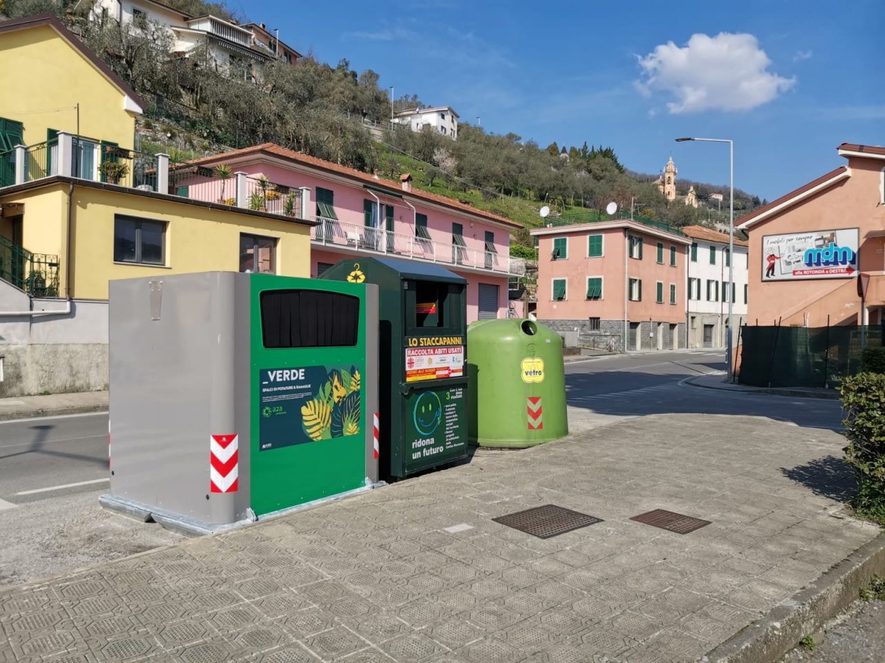 Conferimento rifiuti vegetali. Installati nuovi contenitori