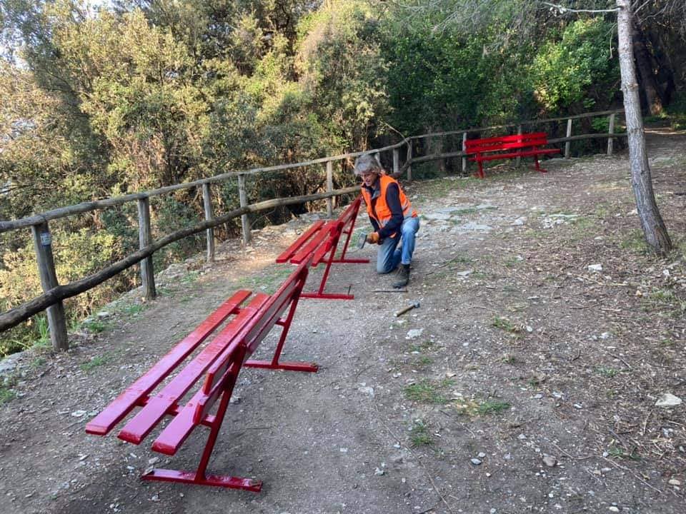 Panchine rosse per Roberta Repetto
