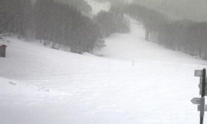 Neve a Santo Stefano d'Aveto. A Prato della Cipolla pare pieno inverno