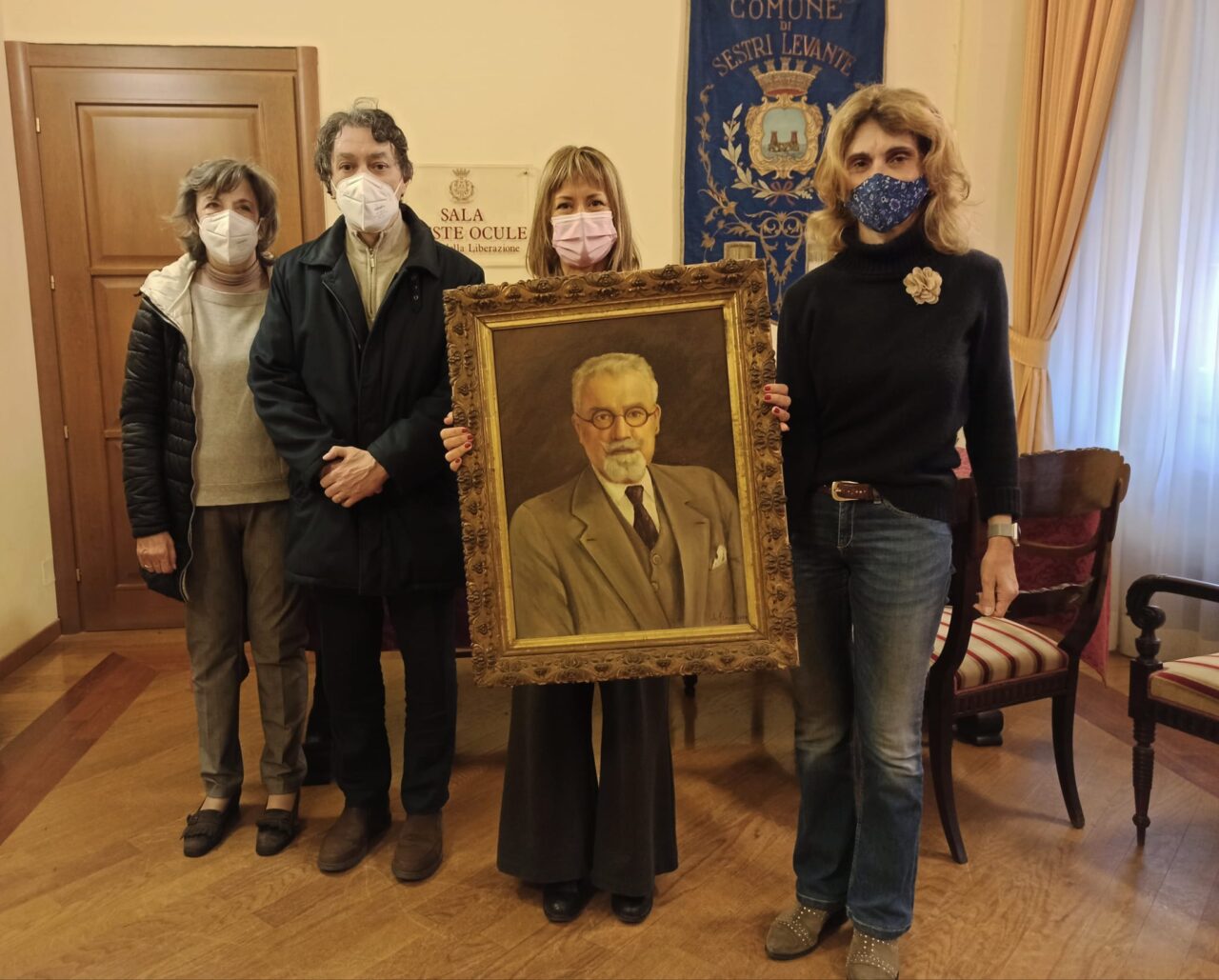 Un ritratto di Oreste Ocule donato dalla famiglia al Comune