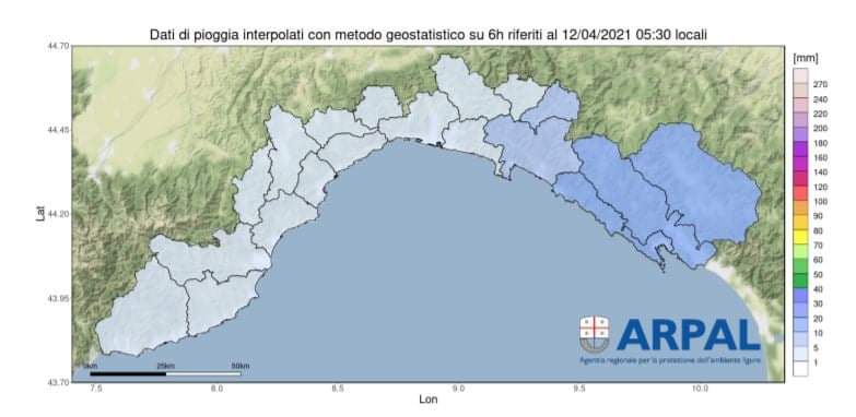 Allerta arancione: le precipitazioni nella notte