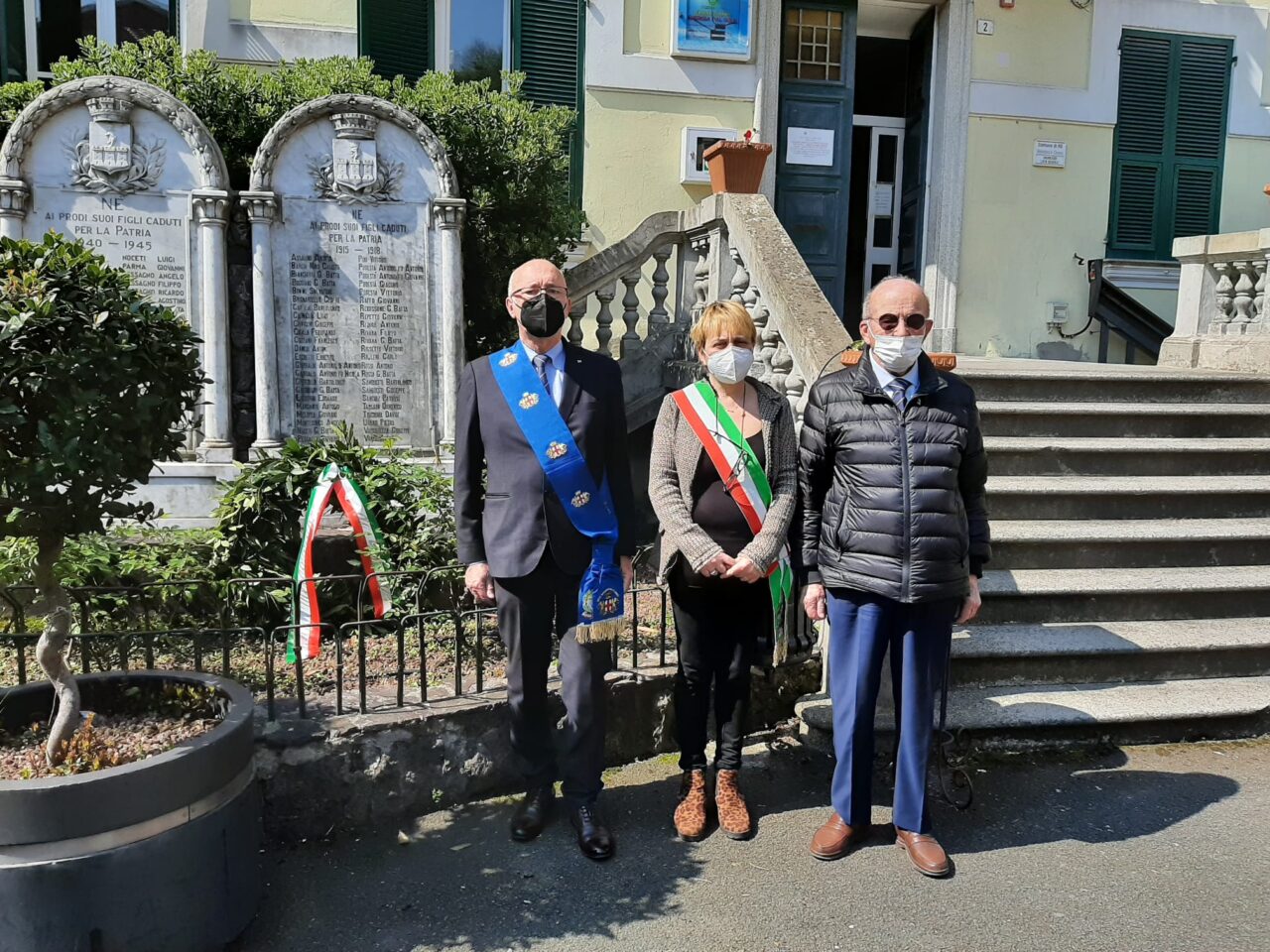 25 aprile, la cerimonia a Ne