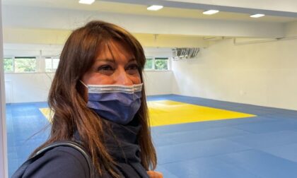Simona Ferro in visita agli impianti sportivi della città