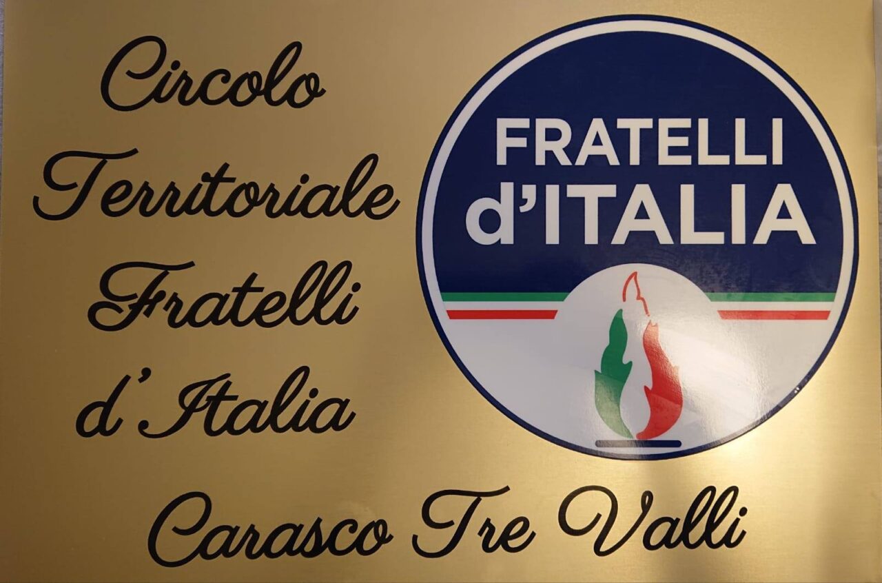 FdI, si torna a parlare di tunnel della Fontanabuona e prosecuzione viale Kasman