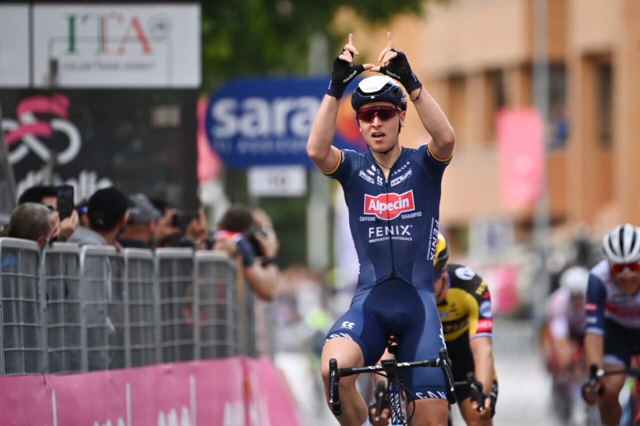 Merlier, vittoria con dedica a Weylandt