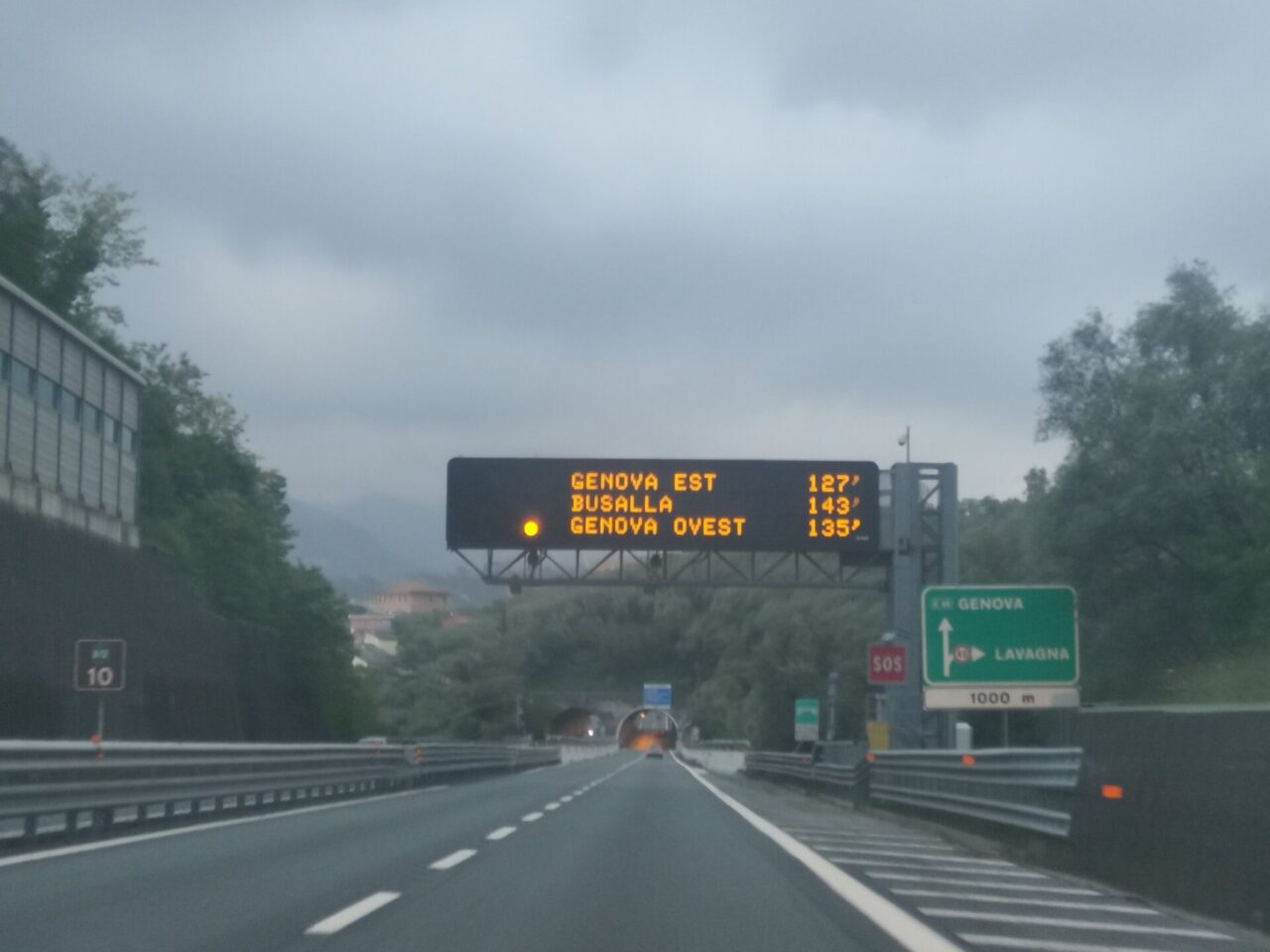 14 chilometri di coda tra Chiavari e Genova Nervi