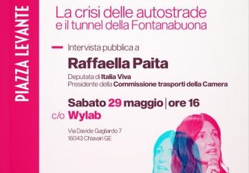 Wylab, Incontri con i protagonisti: Raffaella Paita su autostrade e tunnel Fontanabuona