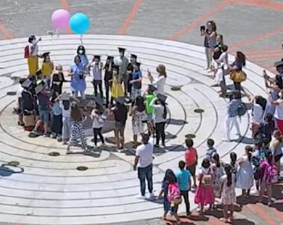 I palloncini dei bimbi di Zoagli volano oltreoceano