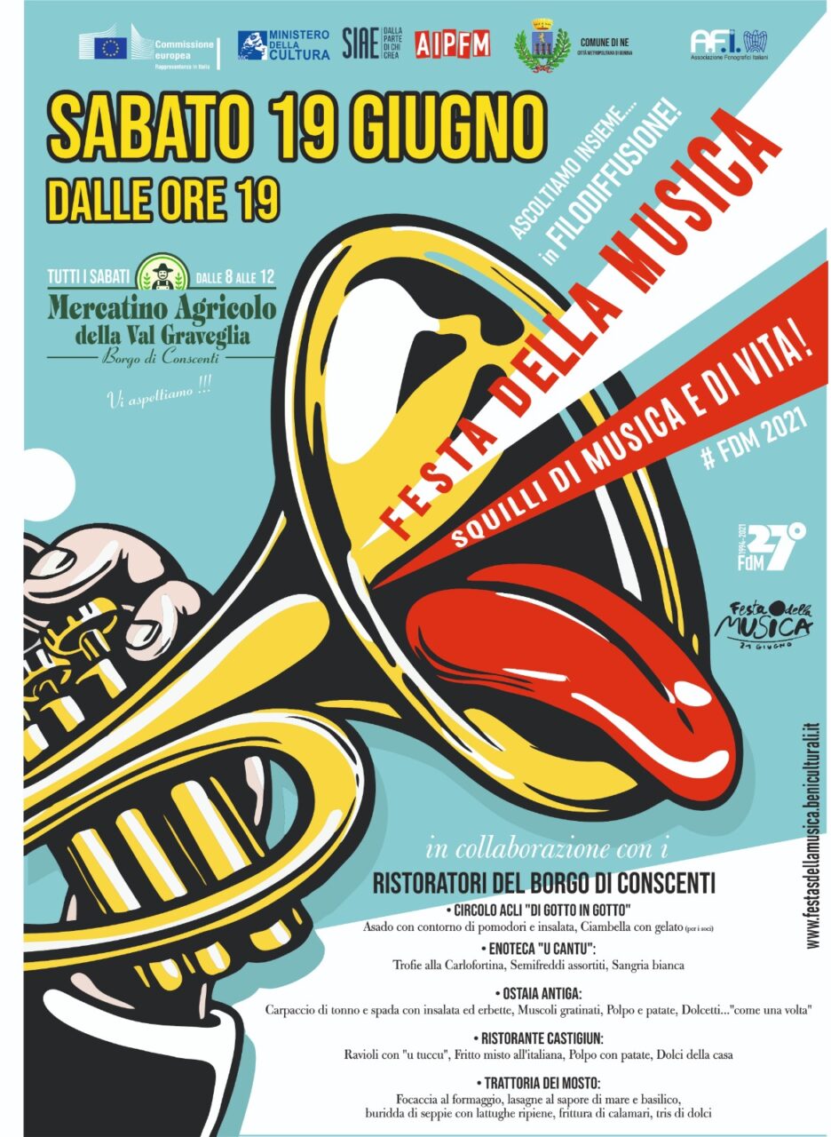 Divertimento e buona cucina, torna a Conscenti la Festa della Musica