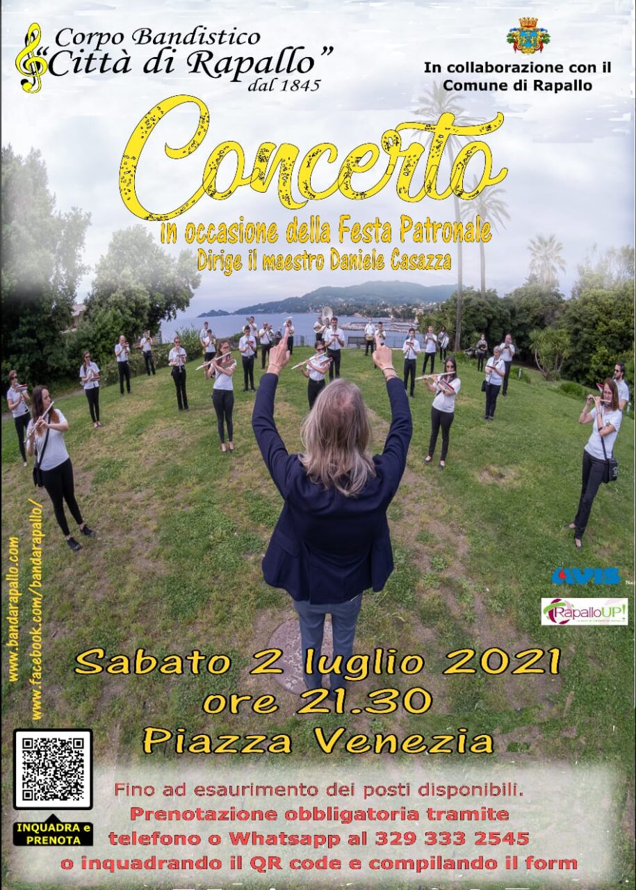 La Banda di Rapallo torna in concerto per la festa di Nostra Signora di Montallegro