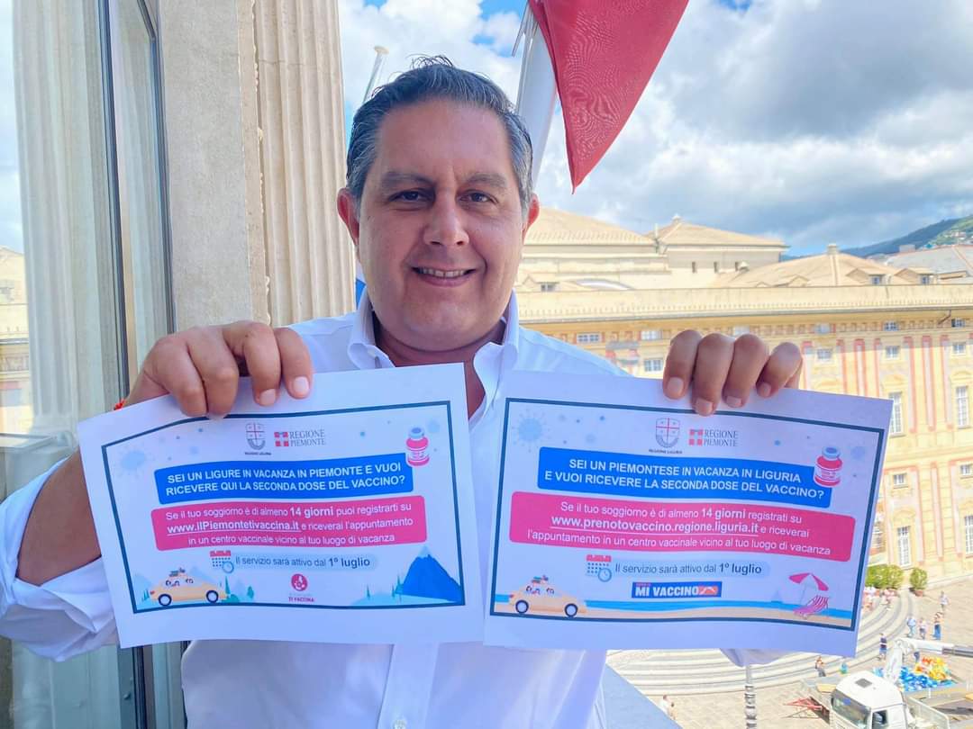 Vaccini in vacanza, dal 1° luglio via per i turisti liguri e piemontesi