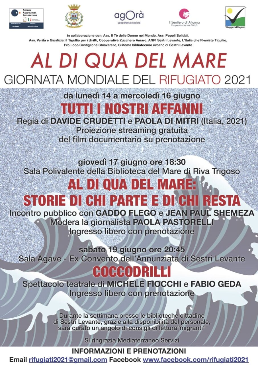 Giornata Mondiale del Rifugiato, una settimana di iniziative