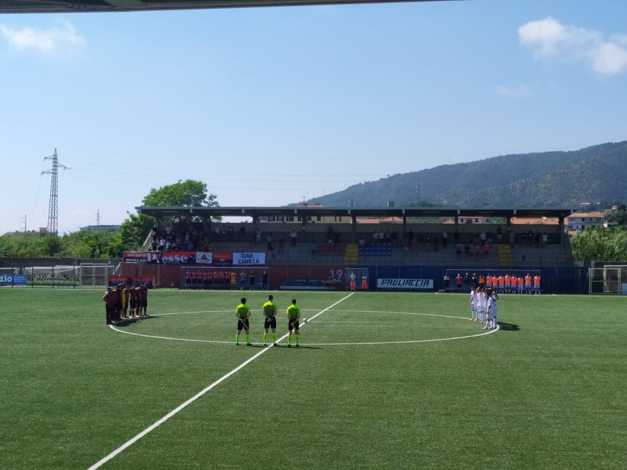 Addio Camilla, un minuto di silenzio all’inizio della partita Sestri Levante-Saluzzo