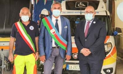 Moneglia, inaugurati la nuova sede di Protezione Civile e due mezzi della Croce Azzurra