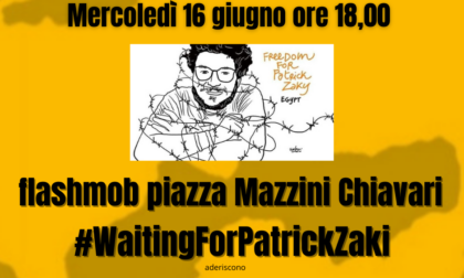 #WaitingForPatrickZaki, flash mob a Chiavari