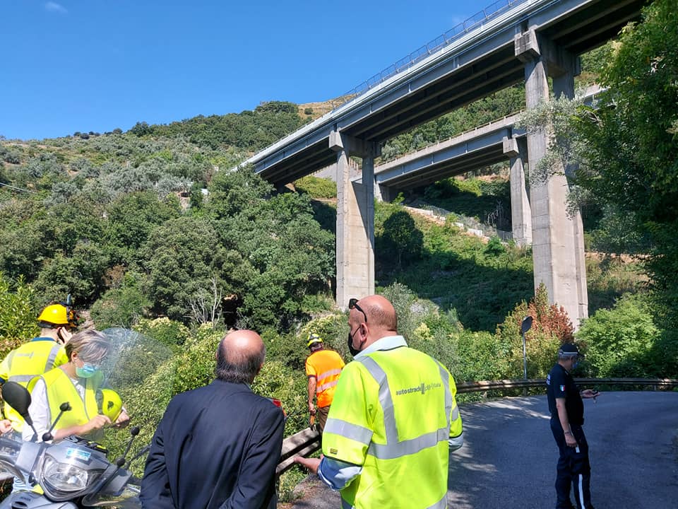 Sopralluogo al viadotto rio Burchi