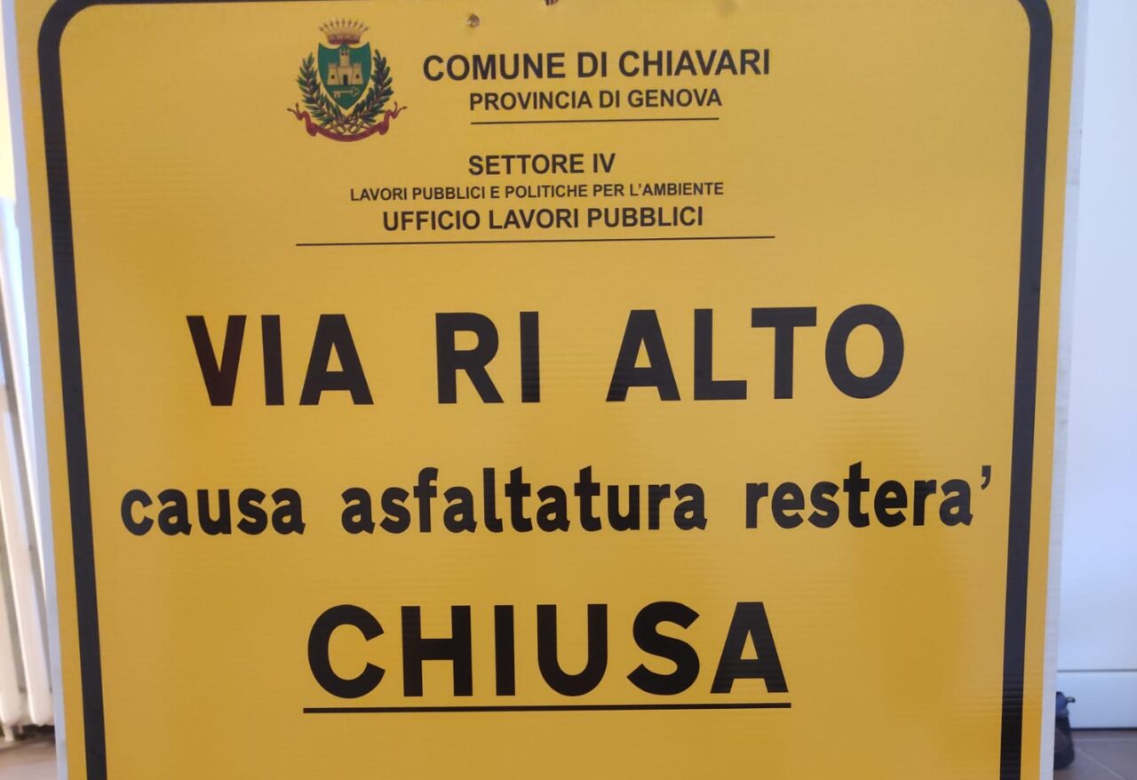 Inizia l’asfaltatura di via Ri Alto, modifiche alla viabilità da domani
