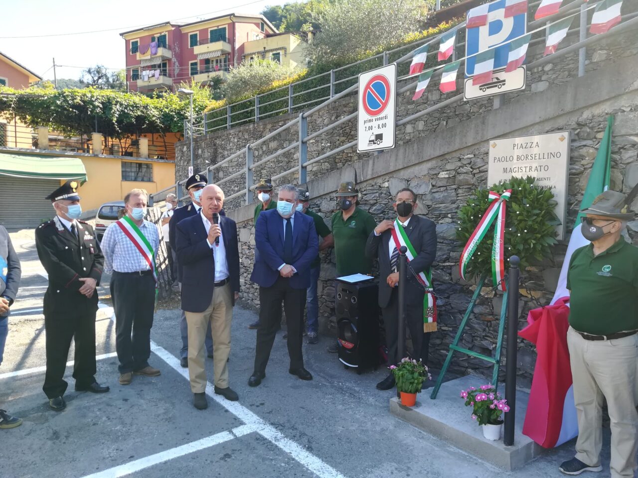 Inaugurata questa mattina la nuova targa a Paolo Borsellino