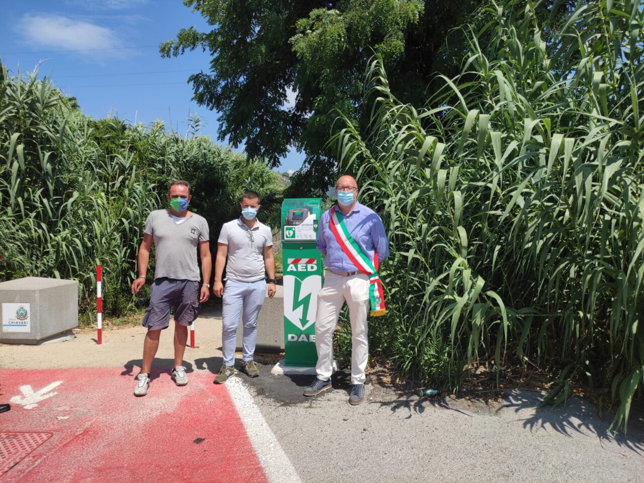 Percorso naturalistico lungo il fiume Entella. Arriva il 19° defibrillatore