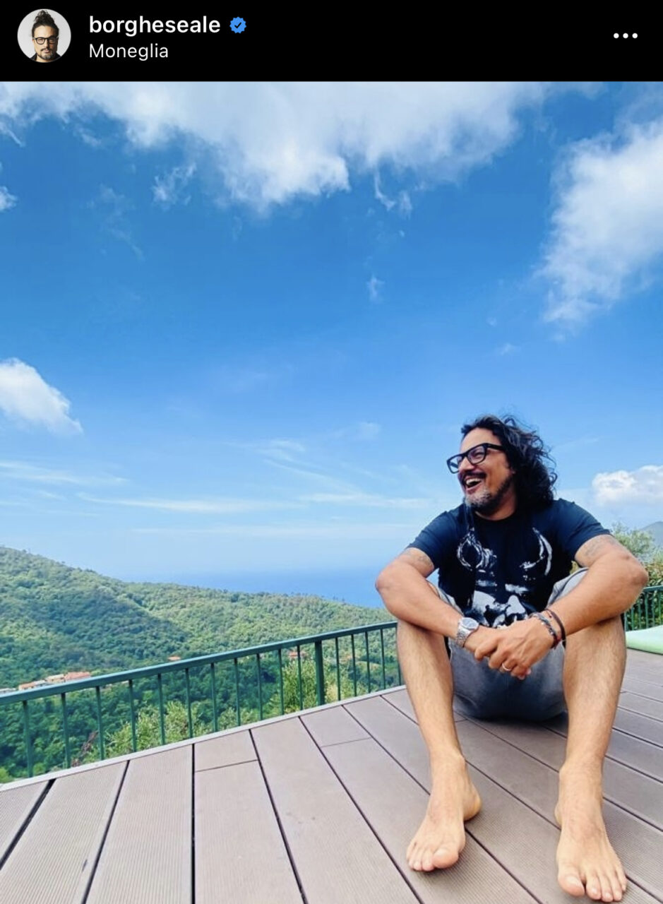 Alessandro Borghese a Moneglia, i post su Instagram dello chef stellato