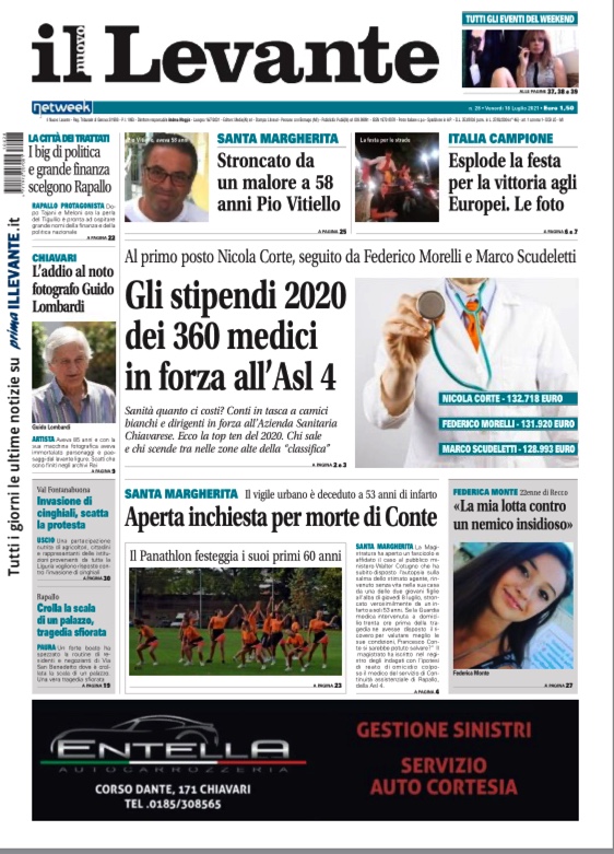Il Nuovo Levante da oggi in edicola con inchieste, esclusive e interviste