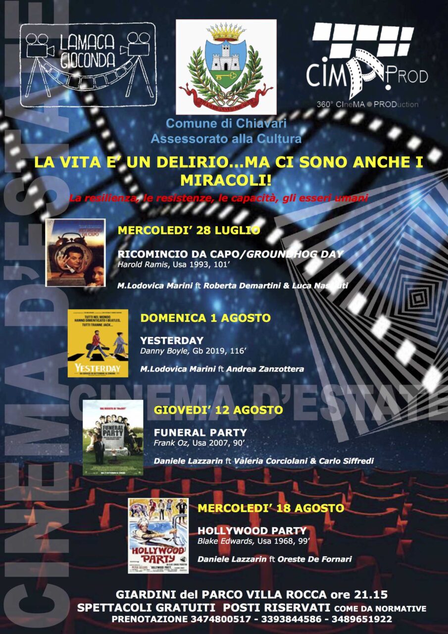 “Hollywood Party”, ultimo appuntamento con il cinema gratuito all’aperto