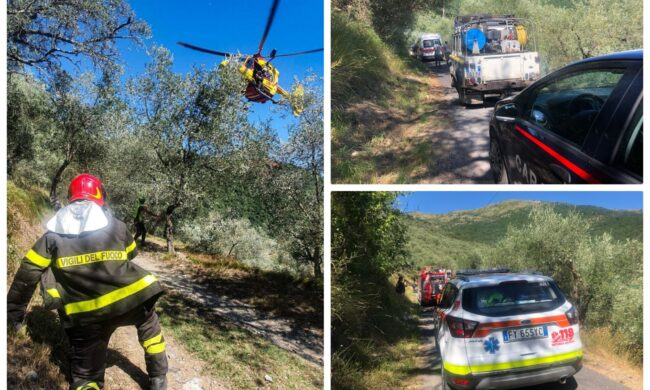 Divorata dal fuoco delle sterpaglie in campagna, muore una 73enne, grave il marito