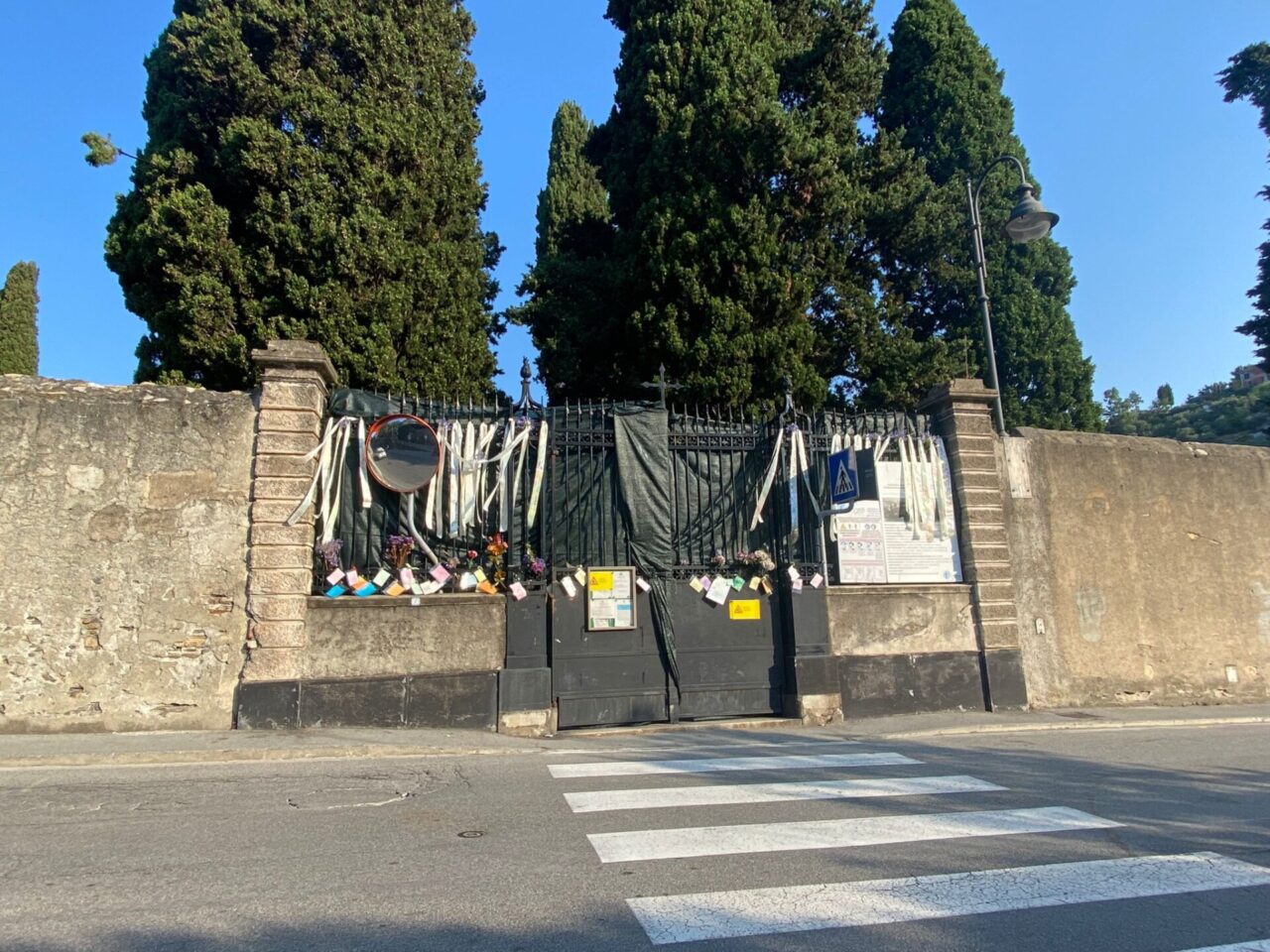 Cimitero di Camogli: ogni mese si ricordano le salme scomparse