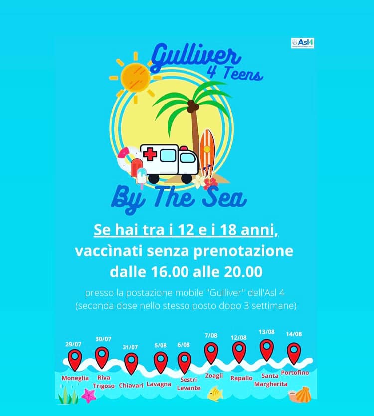 Gulliver 4 teens by the sea torna oggi a Riva Trigoso