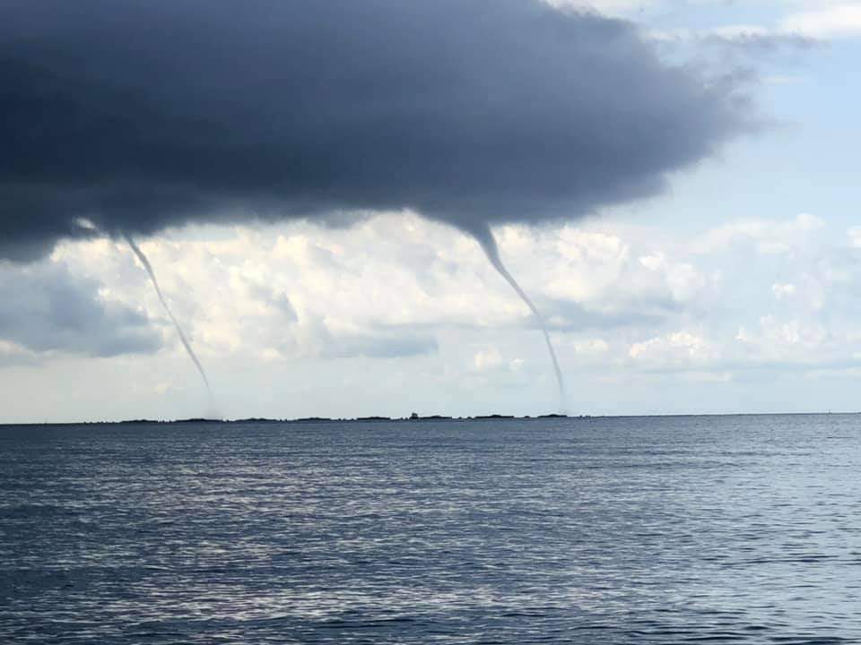 Tromba marina nel Tigullio