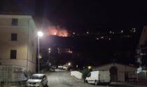Domato l'incendio di ieri sera a Caperana Alta
