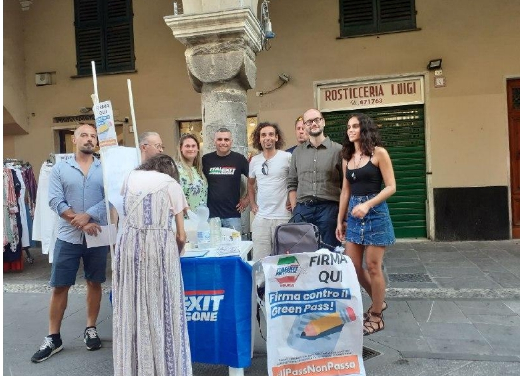 Italexit: “Grazie per il sostegno alla campagna No Green Pass”