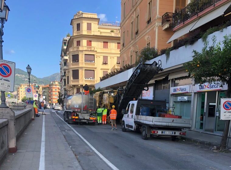 Al via le asfaltature di via Diaz e Rosselli