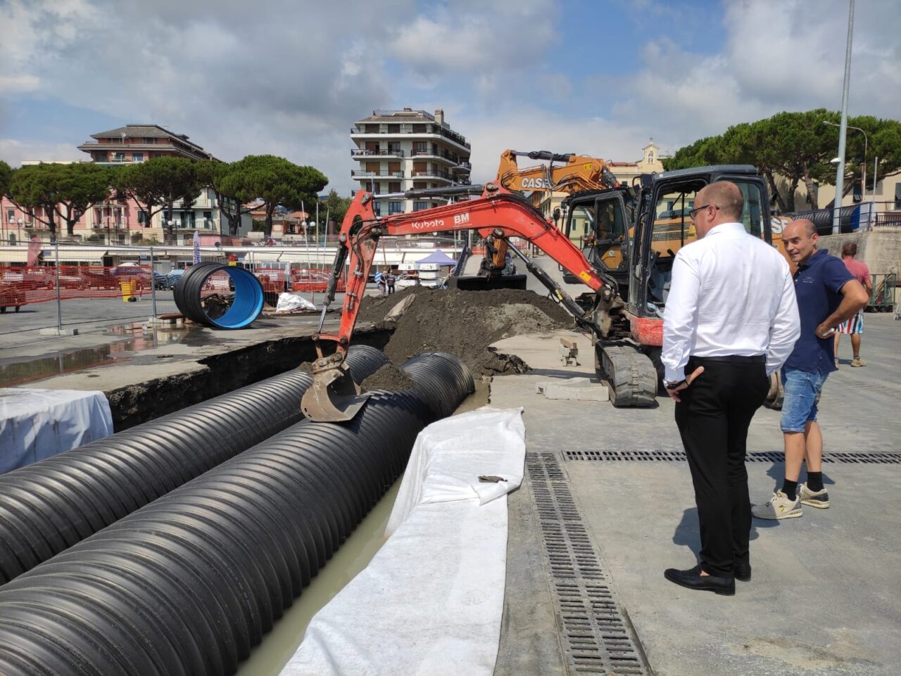 Lavori in avanzamento per lo scolmatore