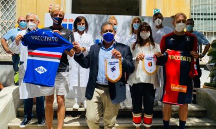 Seconda dose vaccino per Genoa e Sampdoria, il saluto di Toti