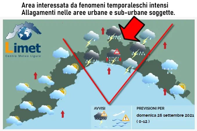 Limet mette in allerta per il meteo di domenica