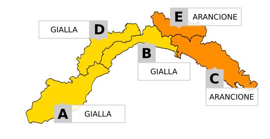 Forti temporali in arrivo: allerta arancione sul Levante giovedì dalle 6 alle 15