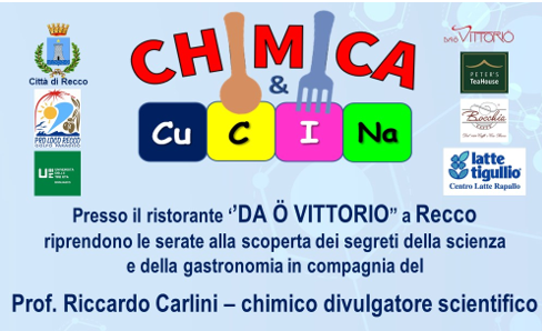 Torna “Chimica e Cucina”, la rassegna gastronomica “a colori”