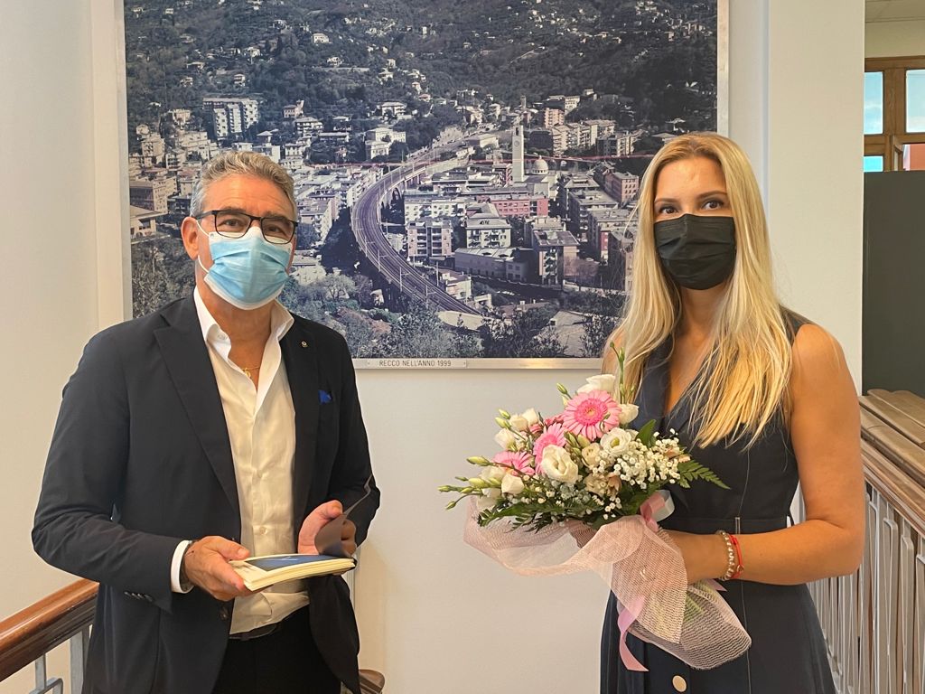 Recco, il console onorario di Bulgaria in visita al sindaco Gandolfo