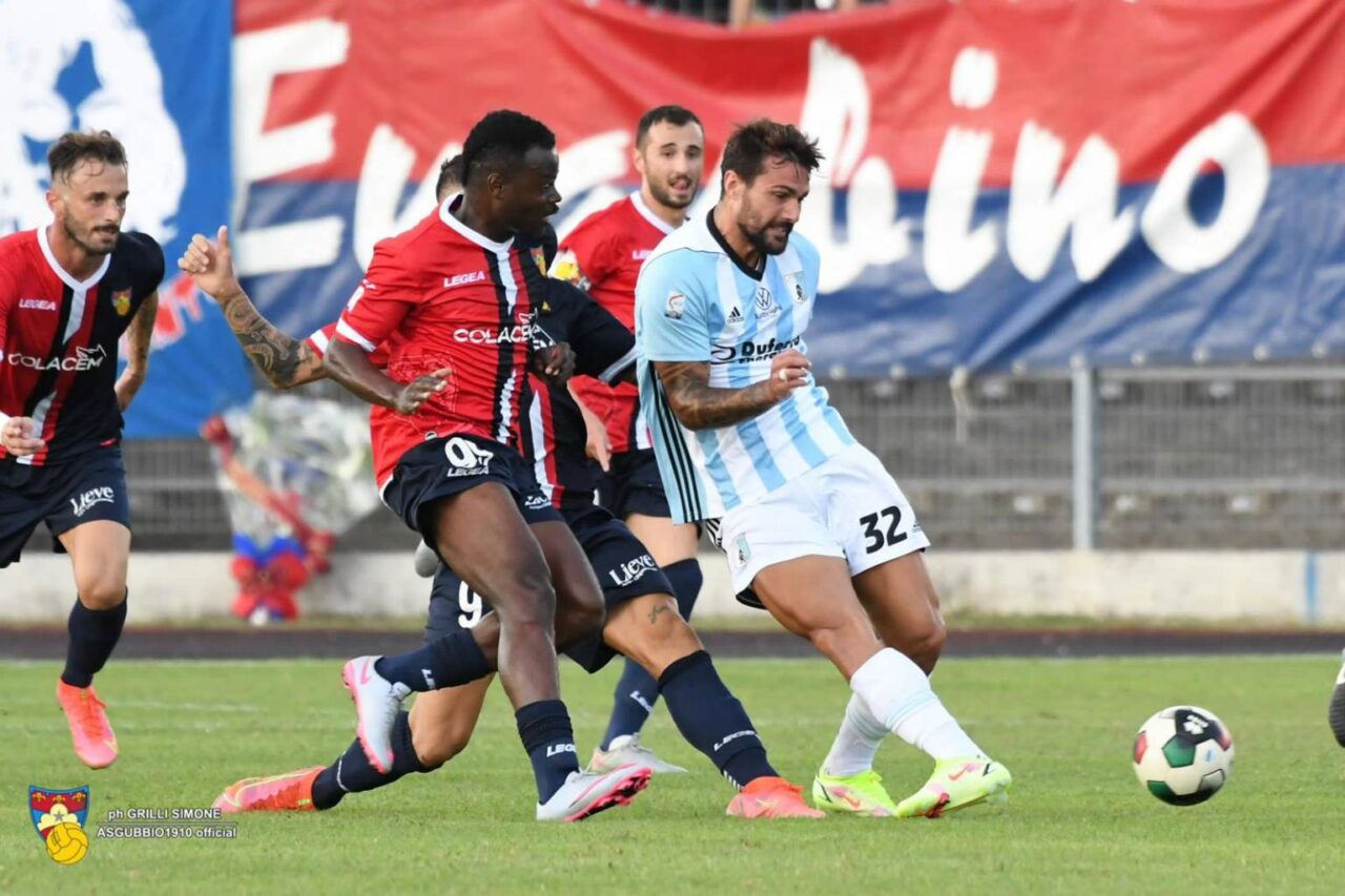 Lega Pro, sconfitta 3 a 1 per la Virtus Entella in trasferta a Gubbio