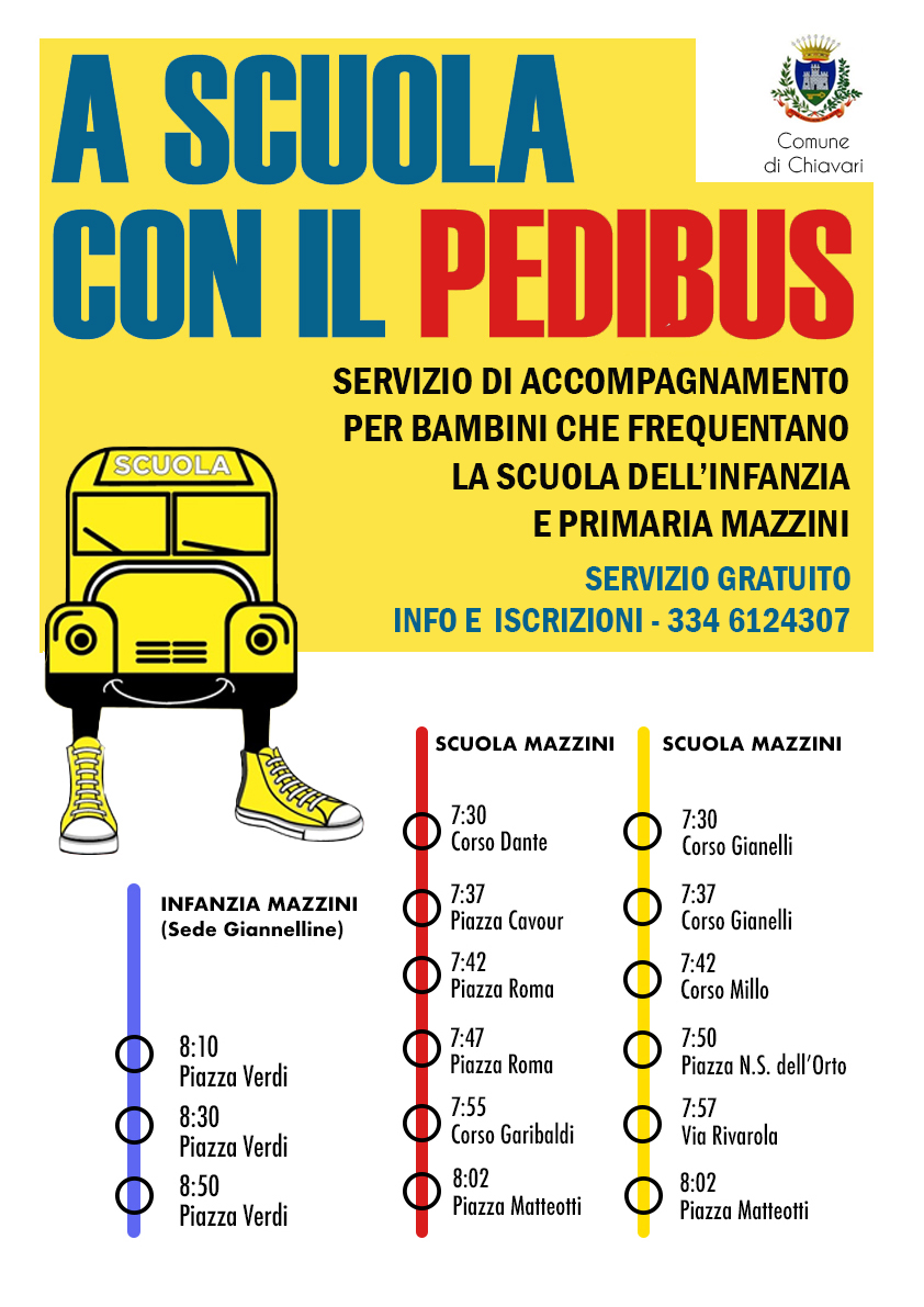 A scuola con il pedibus, aperte le iscrizioni