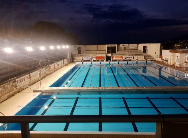 Nuovi impianti elettrici e di illuminazione alla piscina Giuva Baldini