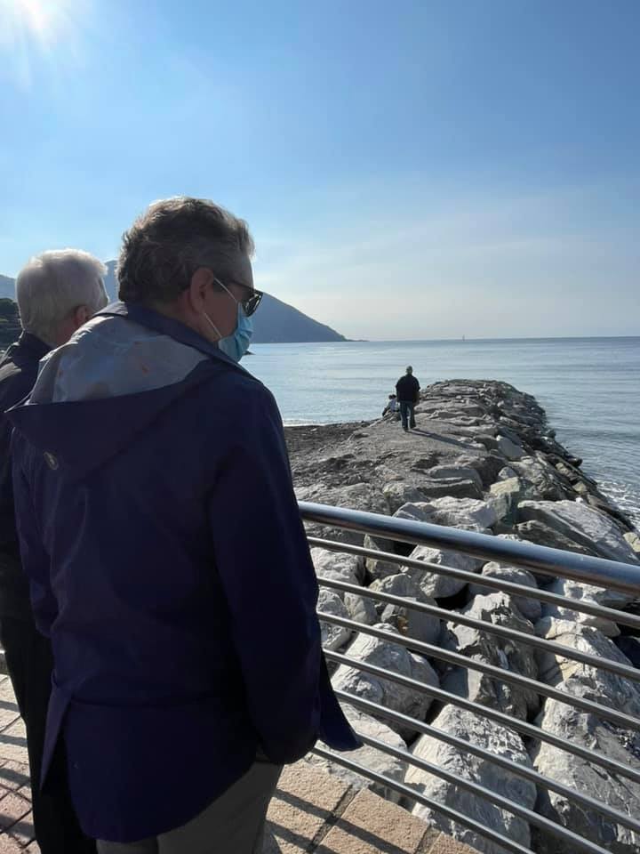 Sopralluogo sulla scogliera di levante