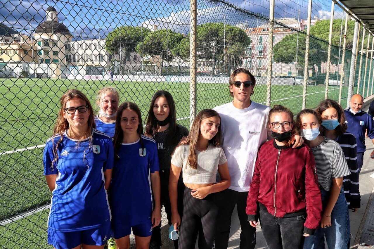 Nicolò Zaniolo a Chiavari